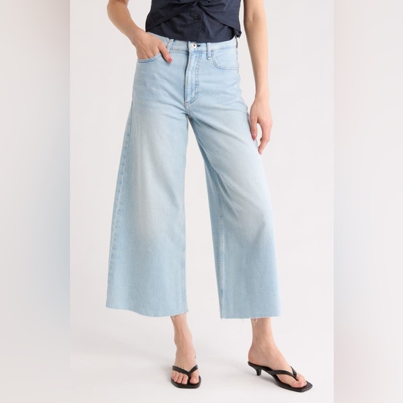 rag & bone Denim - Rag & bone Serena Crop Wide Leg Jeans Wyncote